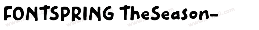 FONTSPRING TheSeason字体转换